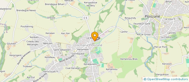 localisation de l'entreprise MASCRE-POTHIER  LOCMARIA-PLOUZANE