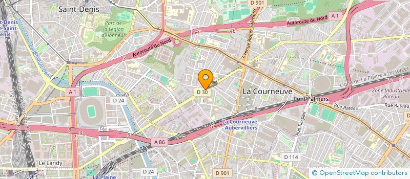 localisation de l'entreprise MASCULA à LA COURNEUVE
