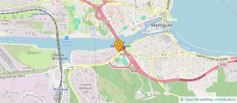 localisation de l'entreprise MASE MEDITERRANEE GIPHISE à MARTIGUES