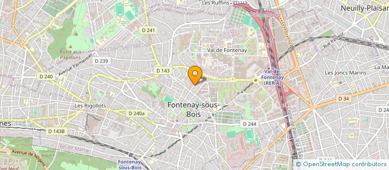 localisation de l'entreprise MASEL à FONTENAY-SOUS-BOIS