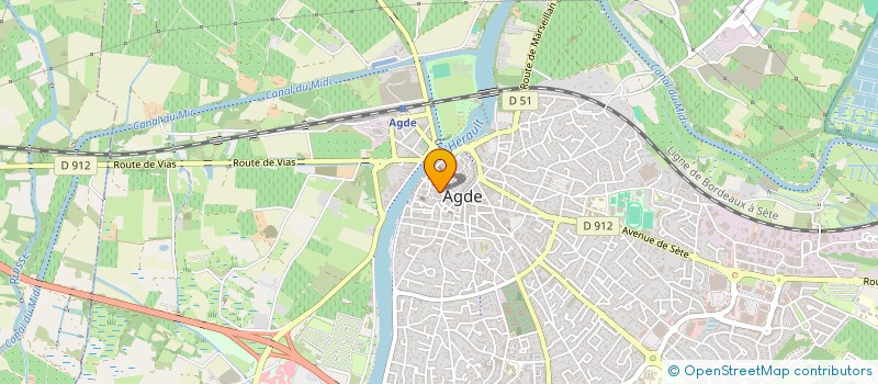 localisation de l'entreprise MASELLI M ET LAHURE B  AGDE