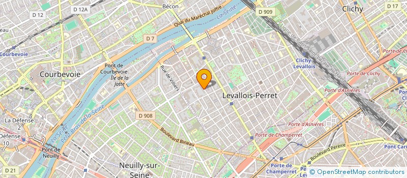 localisation de l'entreprise MASER à LEVALLOIS-PERRET