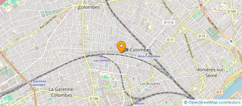 localisation de l'entreprise MASF à BOIS-COLOMBES