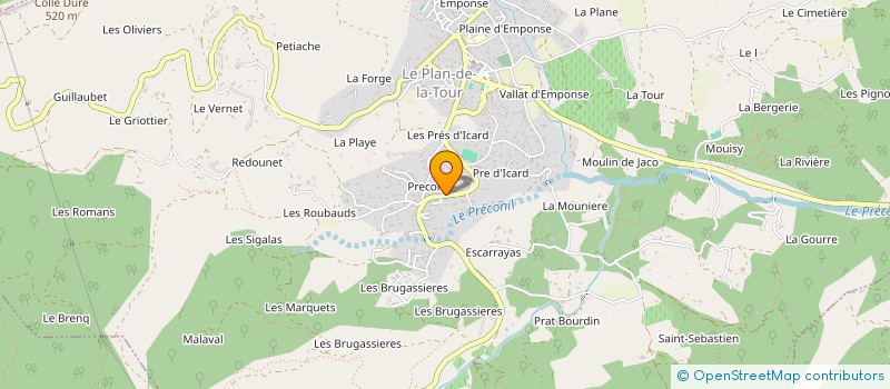 localisation de l'entreprise MASHA à LE PLAN-DE-LA-TOUR