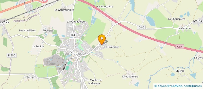 localisation de l'entreprise MASHA  AUBIGNY-LES CLOUZEAUX