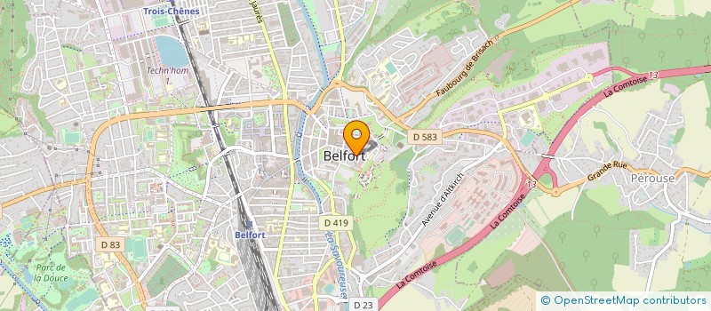 localisation de l'entreprise MASHANA  BELFORT
