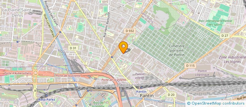 localisation de l'entreprise MASIMO BAT à PANTIN