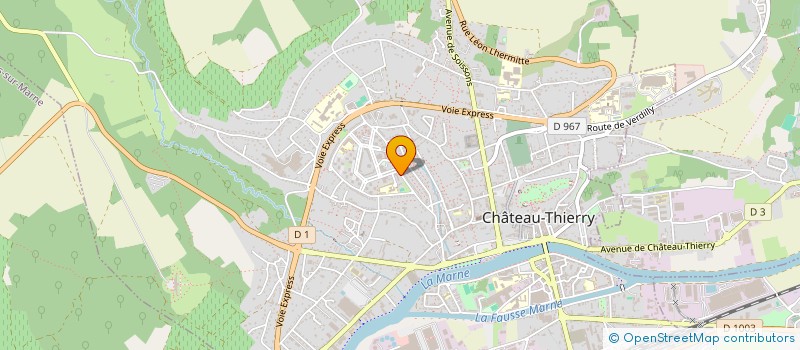 localisation de l'entreprise MASINA à CHATEAU-THIERRY