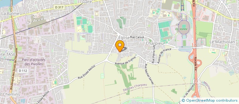 localisation de l'entreprise MASIS MOTORS  DECINES-CHARPIEU