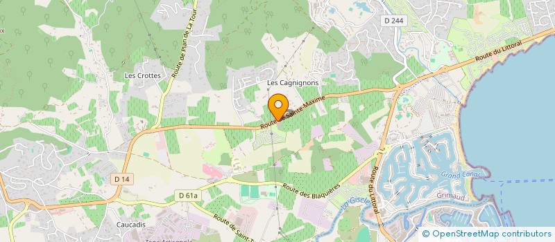 localisation de l'entreprise MASKALI à GRIMAUD