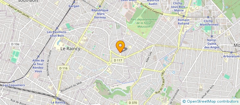 localisation de l'entreprise MASLIN SONS PRODUCTIONS à LE RAINCY