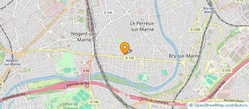 localisation de l'entreprise MASOEURANNE 2 à LE PERREUX-SUR-MARNE