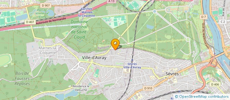 localisation de l'entreprise MASOLGA  VILLE-D'AVRAY