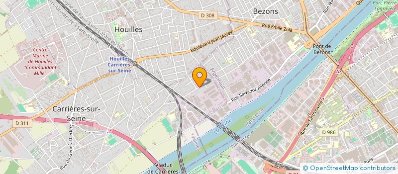 localisation de l'entreprise MASONI INVEST  CARRIERES-SUR-SEINE