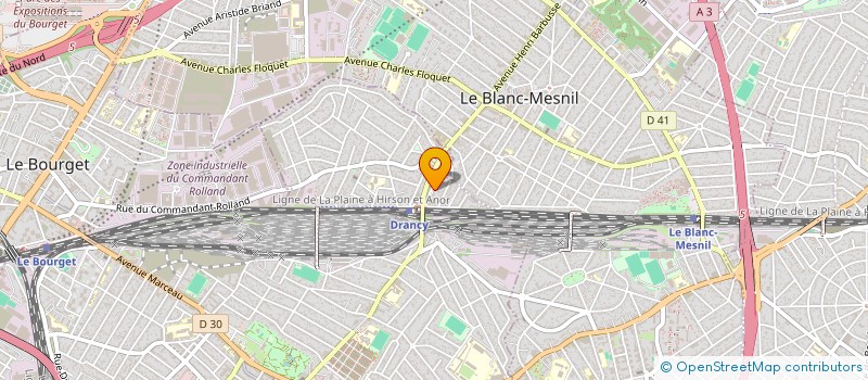 localisation de l'entreprise MASR BAT à DRANCY