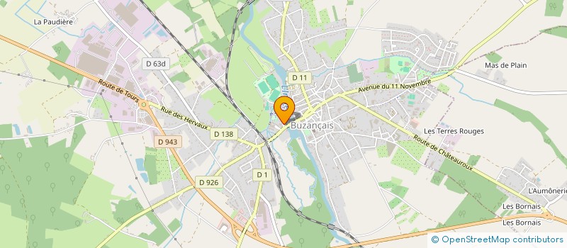 localisation de l'entreprise MASS'ART NOMADE à BUZANCAIS