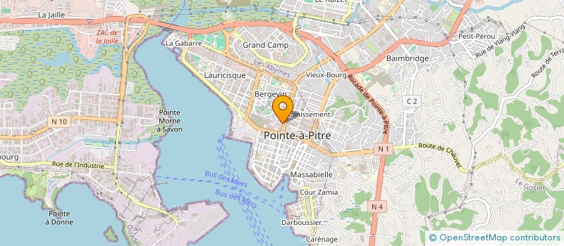 localisation de l'entreprise MASS LAPWENT-MLP à POINTE A PITRE
