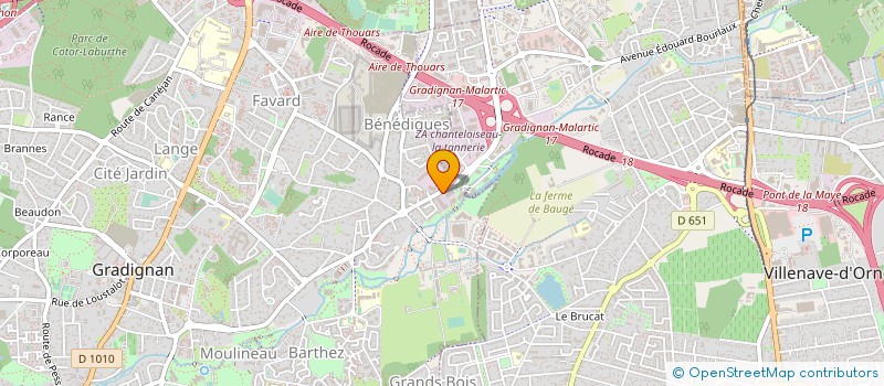 localisation de l'entreprise MASS STOCK  GRADIGNAN