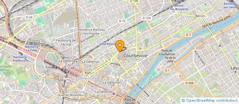 localisation de l'entreprise MASSA à COURBEVOIE