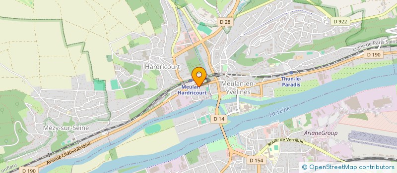 localisation de l'entreprise MASSA COIFFURE  HARDRICOURT