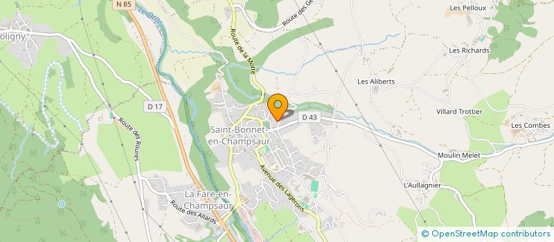 localisation de l'entreprise MASSA ET FILS à SAINT-BONNET-EN-CHAMPSAUR