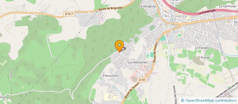 localisation de l'entreprise MASSACAN  LE LUC