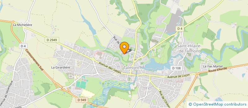 localisation de l'entreprise MASSAF  TALMONT-SAINT-HILAIRE