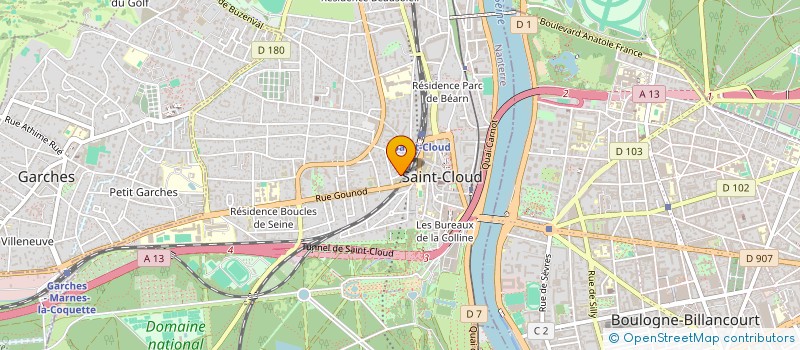 localisation de l'entreprise MASSAGE POUR BEBE à SAINT-CLOUD
