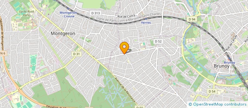 localisation de l'entreprise MASSAGE SPHERE  YERRES