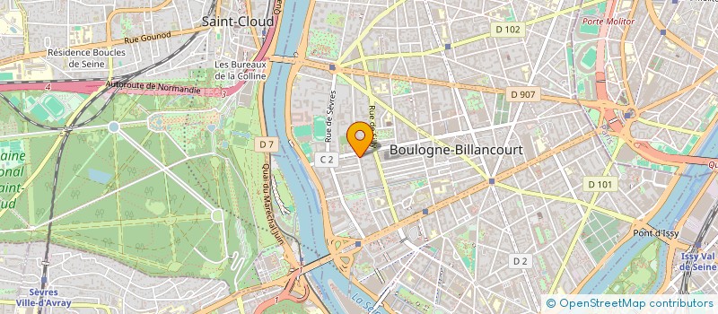 localisation de l'entreprise MASSAGE ZEN à BOULOGNE-BILLANCOURT