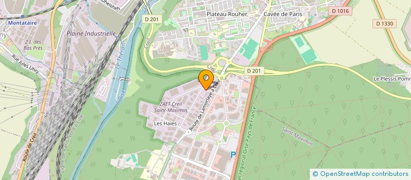 localisation de l'entreprise MASSAGO à CREIL