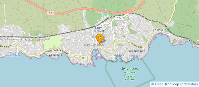 localisation de l'entreprise MASSAKOM  CARRY-LE-ROUET