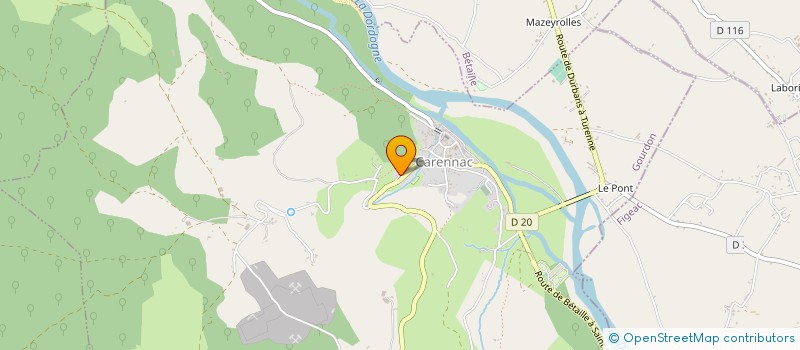 localisation de l'entreprise MASSALVE FILS à CARENNAC