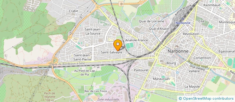 localisation de l'entreprise MASSANES PHILIPPE ET SANDRINE  NARBONNE