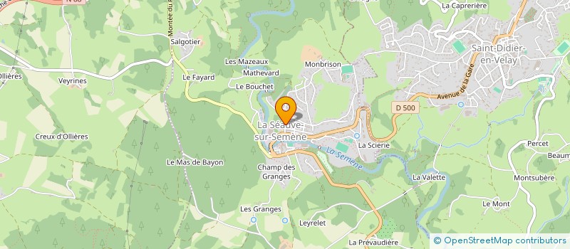 localisation de l'entreprise MASSARD INVEST  LA SEAUVE-SUR-SEMENE