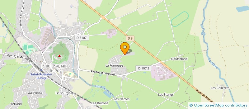 localisation de l'entreprise MASSARDIER TRAVAUX AGRICOLES à SAINT-ROMAIN-LE-PUY