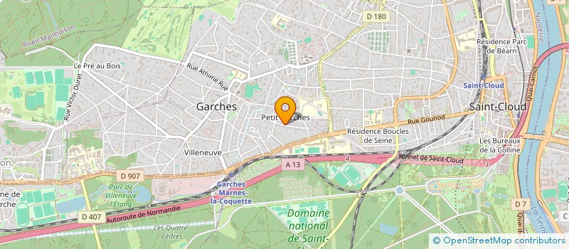 localisation de l'entreprise MASSARI / MOREAUX à GARCHES