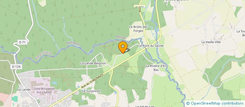 localisation de l'entreprise MASSART  PLELAN-LE-GRAND