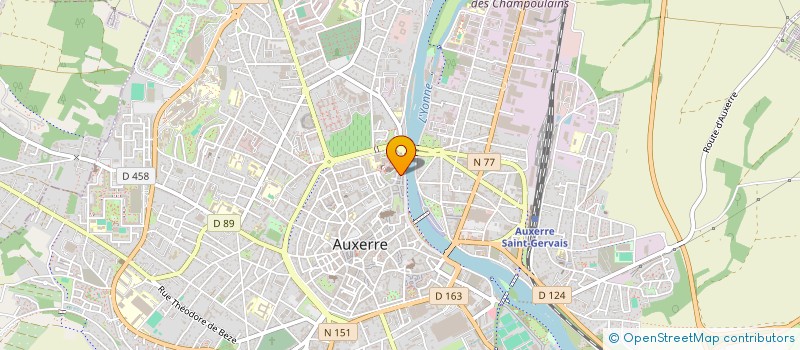 localisation de l'entreprise MASSCARA à AUXERRE