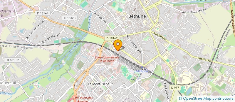 localisation de l'entreprise MASSE COLLIN  BETHUNE