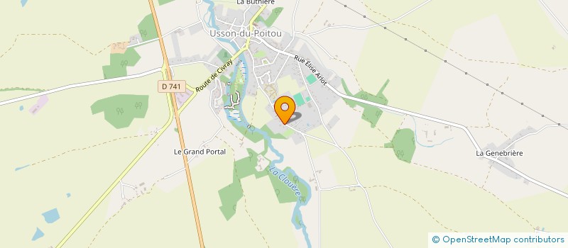 localisation de l'entreprise MASSE ET FILS à USSON-DU-POITOU