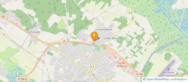 localisation de l'entreprise MASSE TRAVAUX MARITIMES  MARENNES-HIERS-BROUAGE
