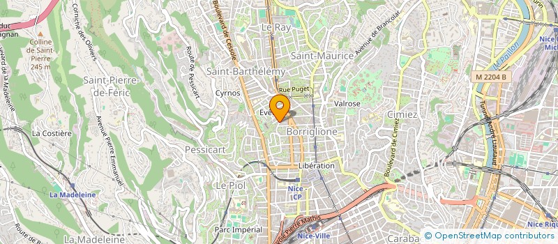 localisation de l'entreprise MASSEB à NICE