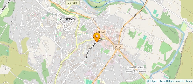 localisation de l'entreprise MASSEBEUF TESTE à AUBENAS