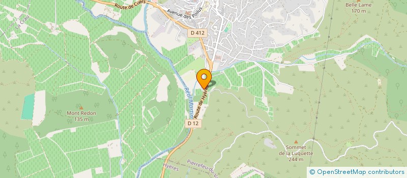 localisation de l'entreprise MASSEL GIORDANENGO SIGAUD à CUERS