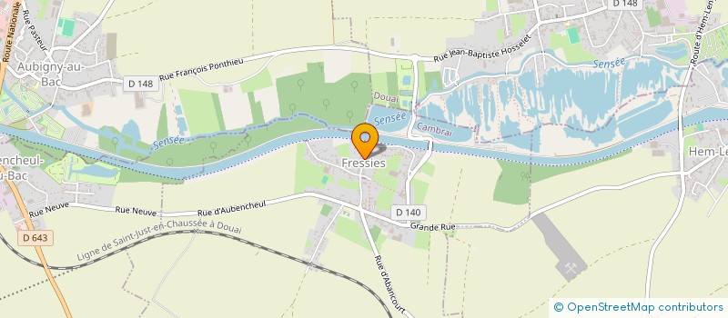 localisation de l'entreprise MASSENA  FRESSIES