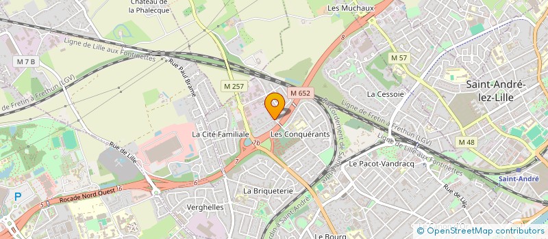 localisation de l'entreprise MASSENET à LAMBERSART