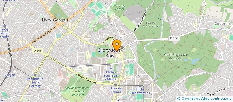 localisation de l'entreprise MASSENET à CLICHY-SOUS-BOIS