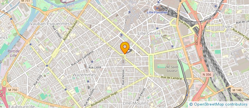 localisation de l'entreprise MASSENIMP à LILLE
