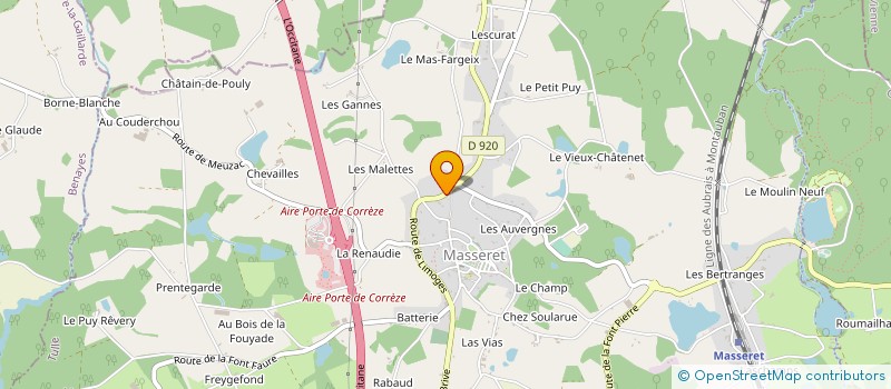 localisation de l'entreprise MASSERET SANTE  MASSERET